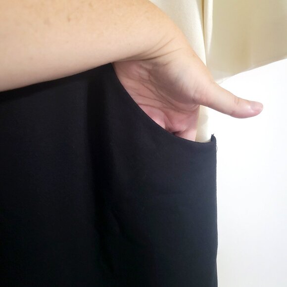 Trina Turk Womens Color Block Sheath Dress Size 10 3/4 Sleeve Pockets Lined - Picture 6 of 14